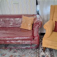 مبل هشت نفره درحد نو با کاور