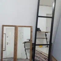اینه دیواری نیم قدی  دور چوب|آینه|مشهد, رسالت|دیوار