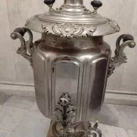 سماور زغالی 7لیتری برنزی