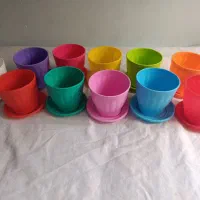 گلدان و گل در رنگ های متفاوت و زیبا