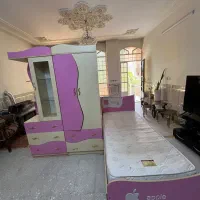 ست تخت و کمد یک نفره دخترانه