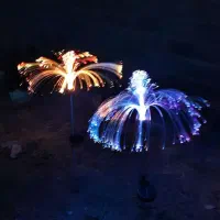 چراغ خورشیدی آبشاری RGB پرژکتور پنل