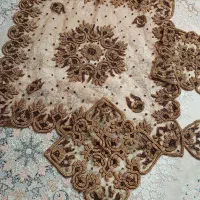 رومیزی چهارتیکه کاملا نو|پرده، رانر، رومیزی|چمستان, |دیوار