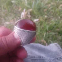 انگشتر نقره خوش دست و مردونه