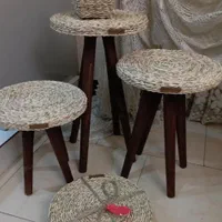 پایه گلدان حصیری