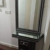آینه کنسول مشکی رنگ سالم|بوفه، ویترین، کنسول|تبریز, |دیوار