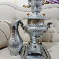 سماور آنتیک برقی قدیمی کنده کاری دستی