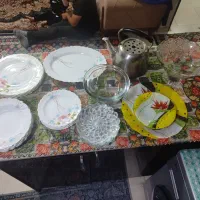 ظرف چینی وبلور تمیز و سالم