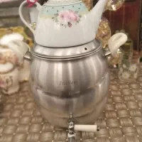 کتری کف چدن با قوری