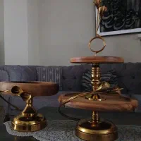 ست پذیرایی ۲ تکه چوبی میوه خوری شیرینی خوری
