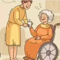 نگهداری و همخانه از سالمند زن بدون پوشک شبانه روزی