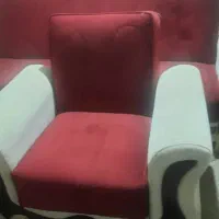 مبل تختخواب شوکشوداربا روکش کرم