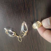 گوشواره و انگشتر  به صورت جداگانه