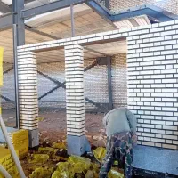 خدمات ساختمانی اجرای فنداسیون ودیوارکشی با آجرنما|خدمات پیشه و مهارت|قزوین, |دیوار