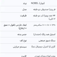 فر پیتزا صنعتی دو طبقه نوبل (NOBEL) مدل ۲۴ بشقاب|کافیشاپ و رستوران|اصفهان, آهنگران|دیوار