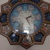 ساعت دیواری مسی میناکاری شده