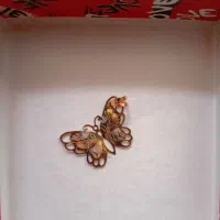 پلاک طلای پروانه