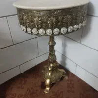 میز تلفن و گلدان برنز