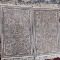 یک جفت پادری ماشینی کرم رنگ طرح افشان