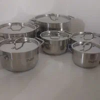 سرویس قابلمه استیل ۱۲پارچه