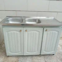 سینک ظرفشویی کابینت داروآبچکان بالای سینک باجاظرفی