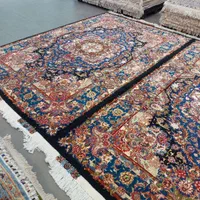 فرش دستباف(بساک) سالاری تبریز مملو از ابریشم|فرش|مشکیندشت, |دیوار