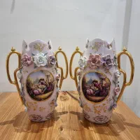 گلدان بلند گل برجسته