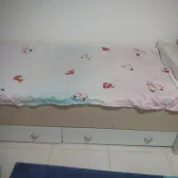 تخت نوزاد نوجوان برندآپادانا بدون تشک با کمداش|تخت و صندلی بچه|پردیس, فاز ۸|دیوار