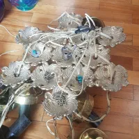 لوستر حبابی آویز برنجی|لوستر و چراغ آویز|تهران, جردن|دیوار