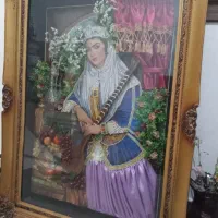 تابلو خاتون سه بعدی با قاب چوبی|تابلو، نقاشی، عکس|کرج, چمران|دیوار