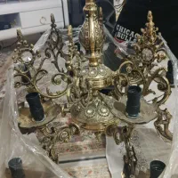 دوعدد لوستر برنز|لوستر و چراغ آویز|سنندج, |دیوار