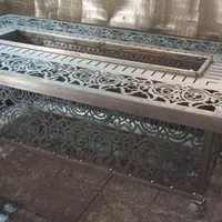 میز آتشدان مستطیل CNC کافه رستورانی/ویلایی باغی|میز و صندلی غذاخوری|تهران, دهکده المپیک|دیوار