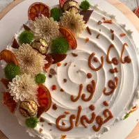 کیک وانیلی با فیلینگ کارامل و بادام|خوردنی و آشامیدنی|تهران, شهران جنوبی|دیوار