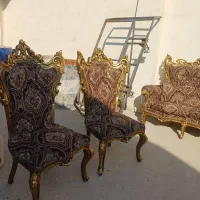 مبل سلطنتی ۹ نفره چوب راش|مبلمان خانگی و میز عسلی|پاکدشت, پاکدشت (مامازند)|دیوار