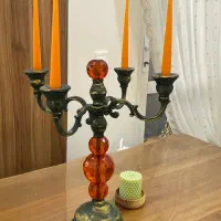 شمعدون کریستال  پتینه شده