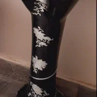 گلدان شیشه ای مشکی