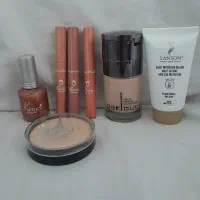 کرم ضد آفتاب لانسون اصلی و سه تا رژ مایع و لاک