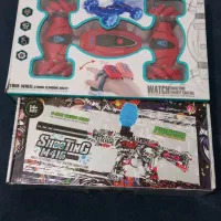 ماشین کنترلی چرخ کپسولی و تفنگ تیر ژله ای شارژی|اسباببازی|مشهد, هنرور|دیوار