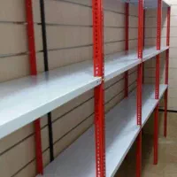 قفسه آهنی اداری فروشگاهی سفید نارنجی|فروشگاه و مغازه|تهران, دولاب|دیوار