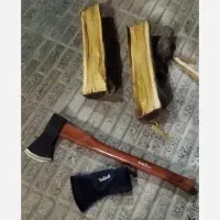 چاقو ترکمنی و تبر دسته چوب