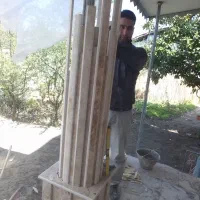 نرده سنگی،سنگ کاری،سرامیک و کاشی کاری،نرده صراحی|خدمات پیشه و مهارت|لنگرود, |دیوار