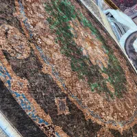 فرشینه گرد قطر یک ، ترک اصل|گلیم، جاجیم، گبه|قوچان, |دیوار