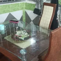 سینگ 50در120دوقلو استیل و میز نهارخوری 4نفره|میز و صندلی غذاخوری|اسدآباد, |دیوار