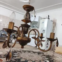 لوستر تمام برنجی سالم|لوستر و چراغ آویز|سبزوار, گلشن|دیوار
