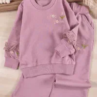 فروش لباس دخترانه ست رنگ کالباسی