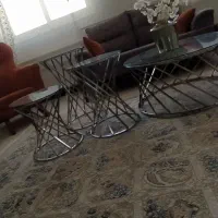 میز وسه عددعسلی آینه ای|مبلمان خانگی و میز عسلی|بومهن, |دیوار