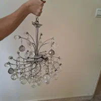 لوستر 6 شاخه کاملا سالم