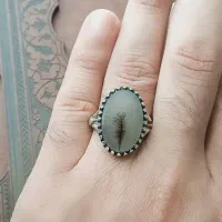 انگشتر عقیق شجر طبیعی