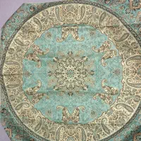 دو عدد رومیزی ساتن کاملن نو با جعبه نفیس