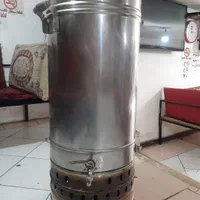 سماور استیل بزگ ۱۲۰ لیتری گازی درحد نو هیئتی|سماور، چای‌ساز، قهوه‌ساز|ملارد, |دیوار